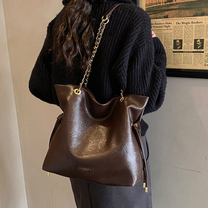 Leather Work Outfit - Vintage Dark Brown Oil Wax Leather