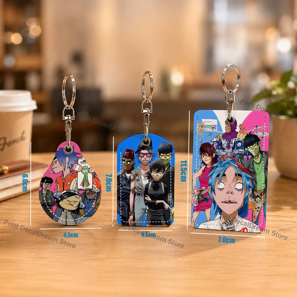 Leather Work Is - Band G-Gorillaz Holder Keychain For Air