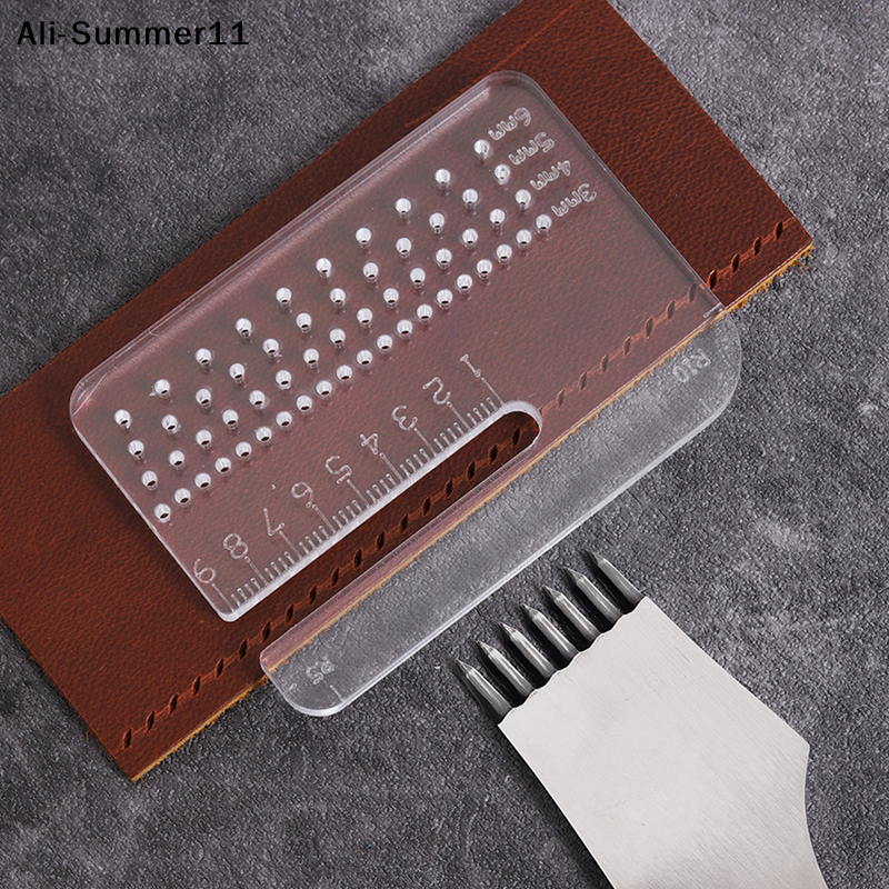Leatherwork Ruler - 【1a1】【S63】4mm Thickened Transparent Puller Acrylic Rounded