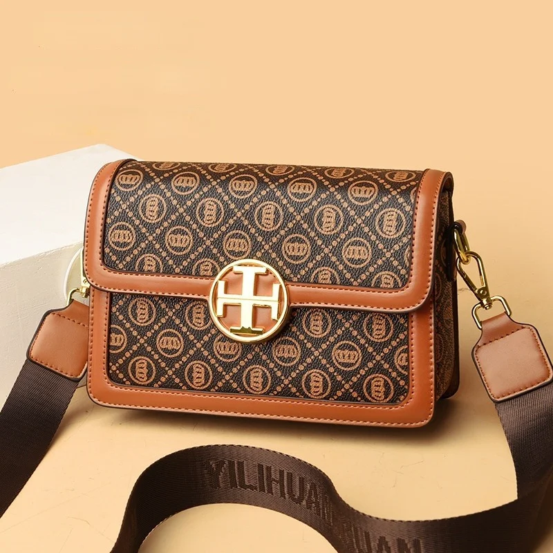 Leather Work Bag Women - Classic Popular Vintage Women's Shoulder Crossbody