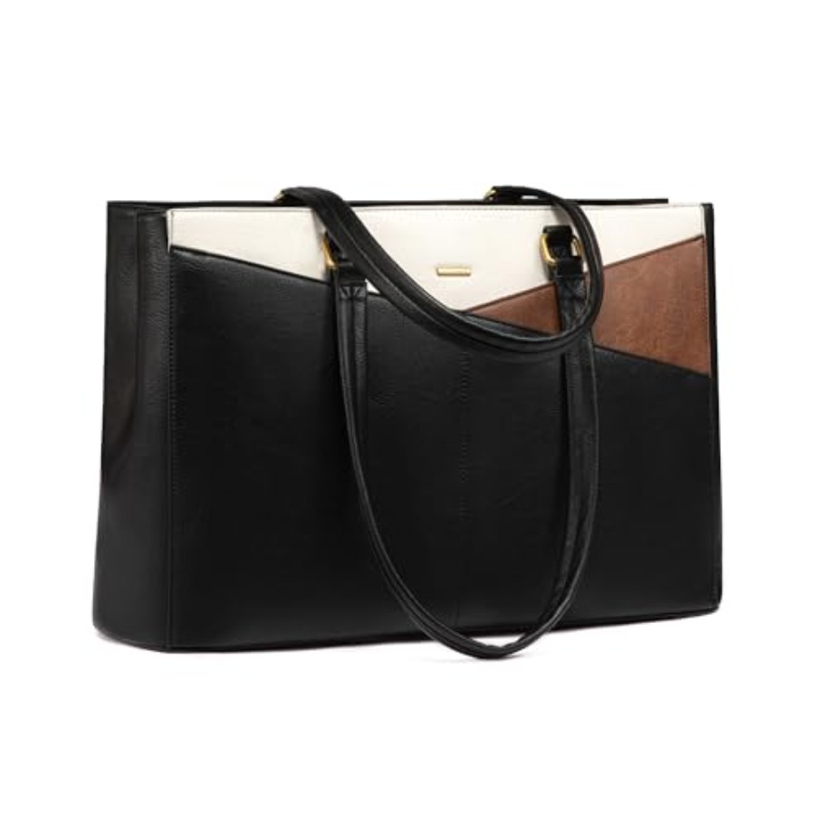 Leather Work Is - Vintage Leather Work Tote - Laptop