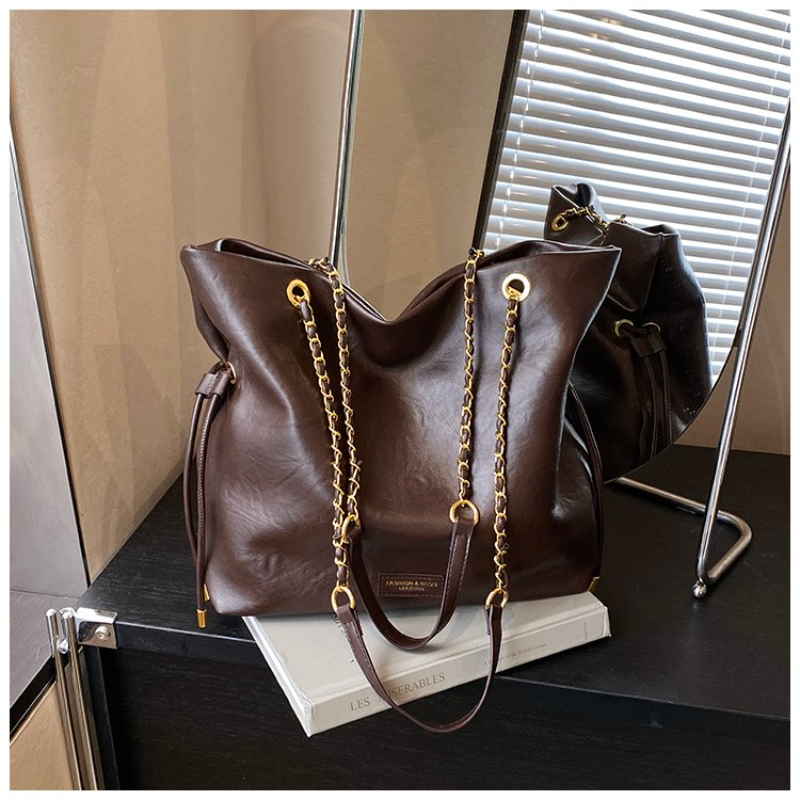 Vintage Dark Brown Oil Wax Lea - đánh giá và giá Leather Work Outfit