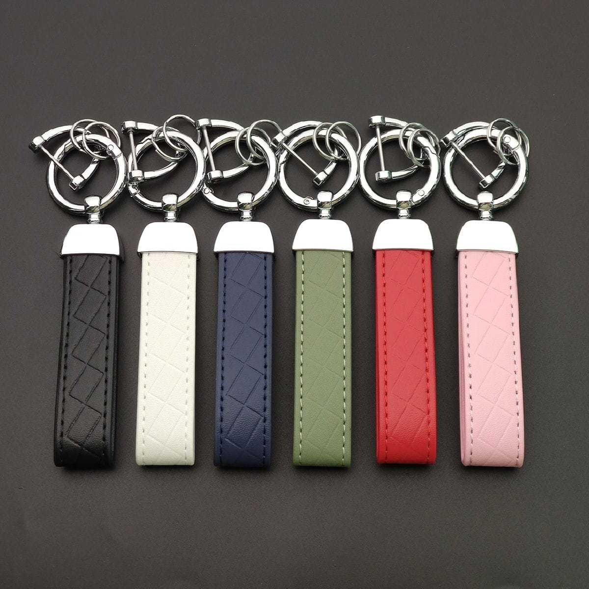 1/6/18PCS Leather KeyChain Cus - đánh giá và giá Leatherwork Keychain