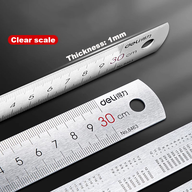 Deli Stainless Steel Ruler 15/ - đánh giá và giá Leatherwork Ruler