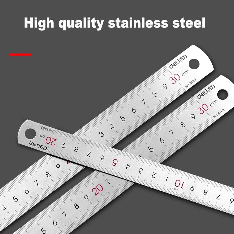 Deli Stainless Steel Ruler 15/ - đánh giá và giá Leatherwork Ruler