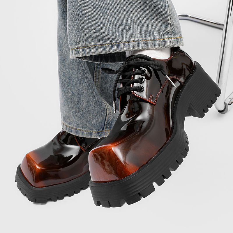 Men's thick soled leather shoe - đánh giá và giá Leather Work Is