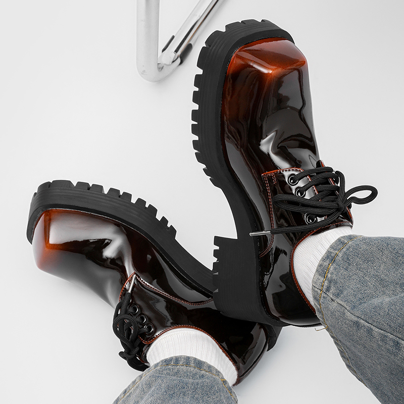 Men's thick soled leather shoe - đánh giá và giá Leather Work Is