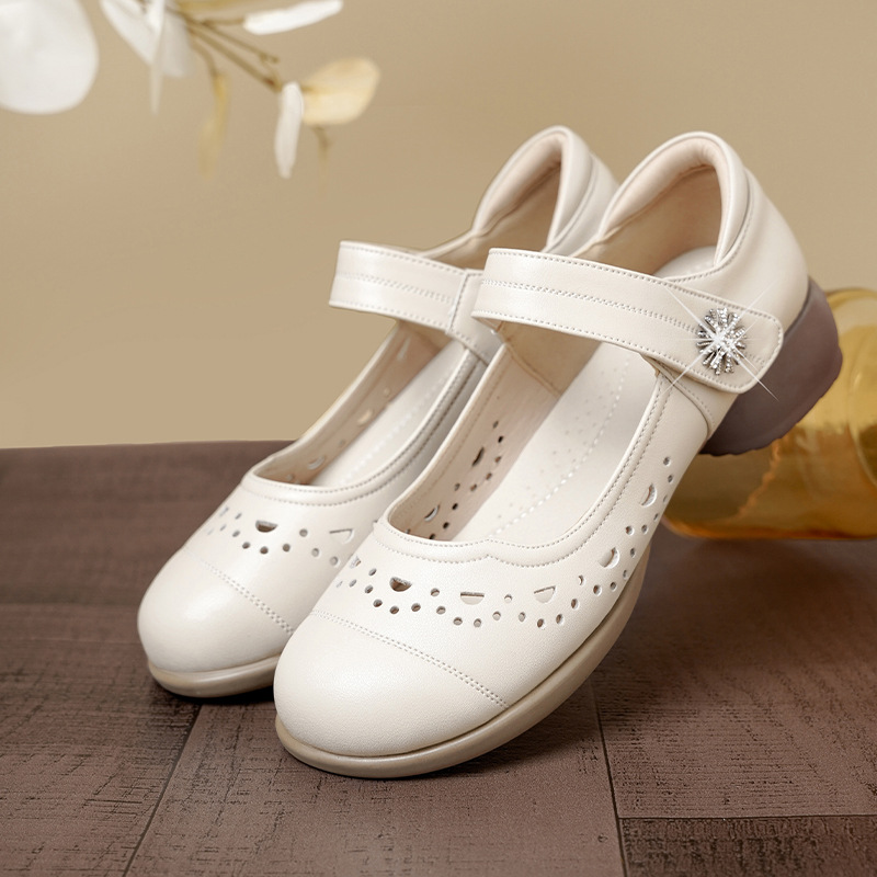 3cm All Match Breathable Comfo - đánh giá và giá Leather Work Women Shoes
