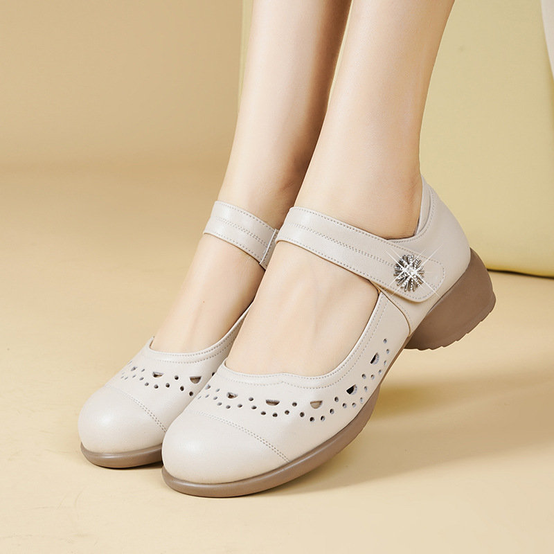 3cm All Match Breathable Comfo - đánh giá và giá Leather Work Women Shoes