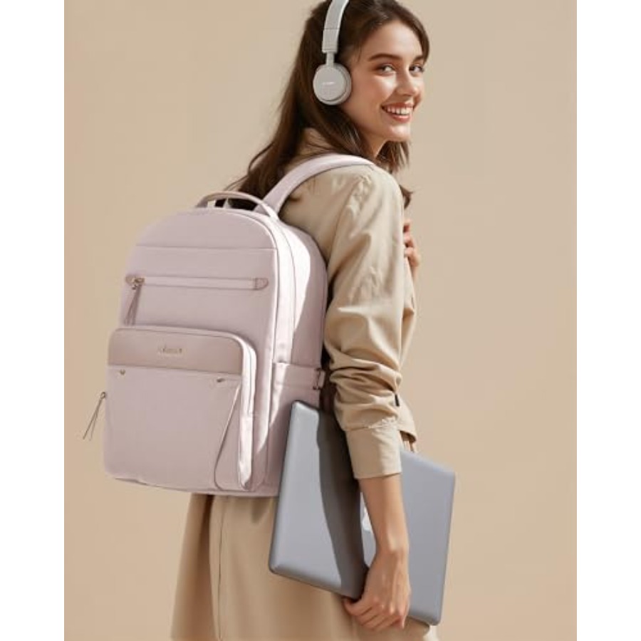 Laptop Backpack for Women with - đánh giá và giá Leather Work Is