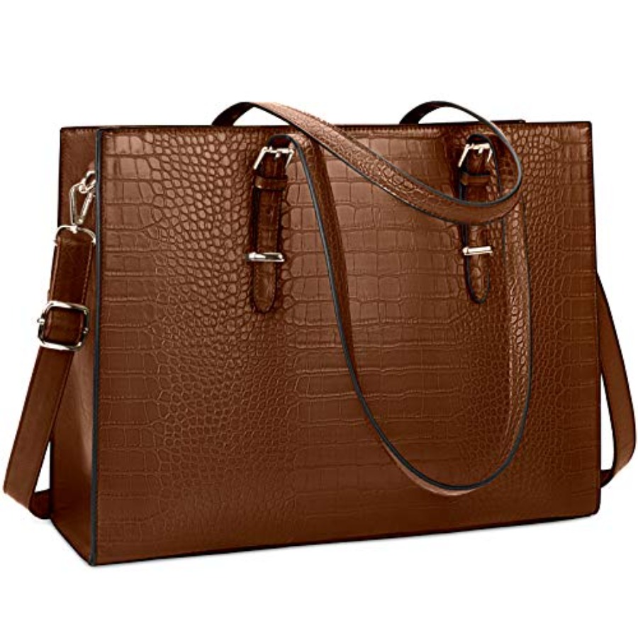 Laptop Bag for Women 15.6 Inch - đánh giá và giá Leather Work Bag Women