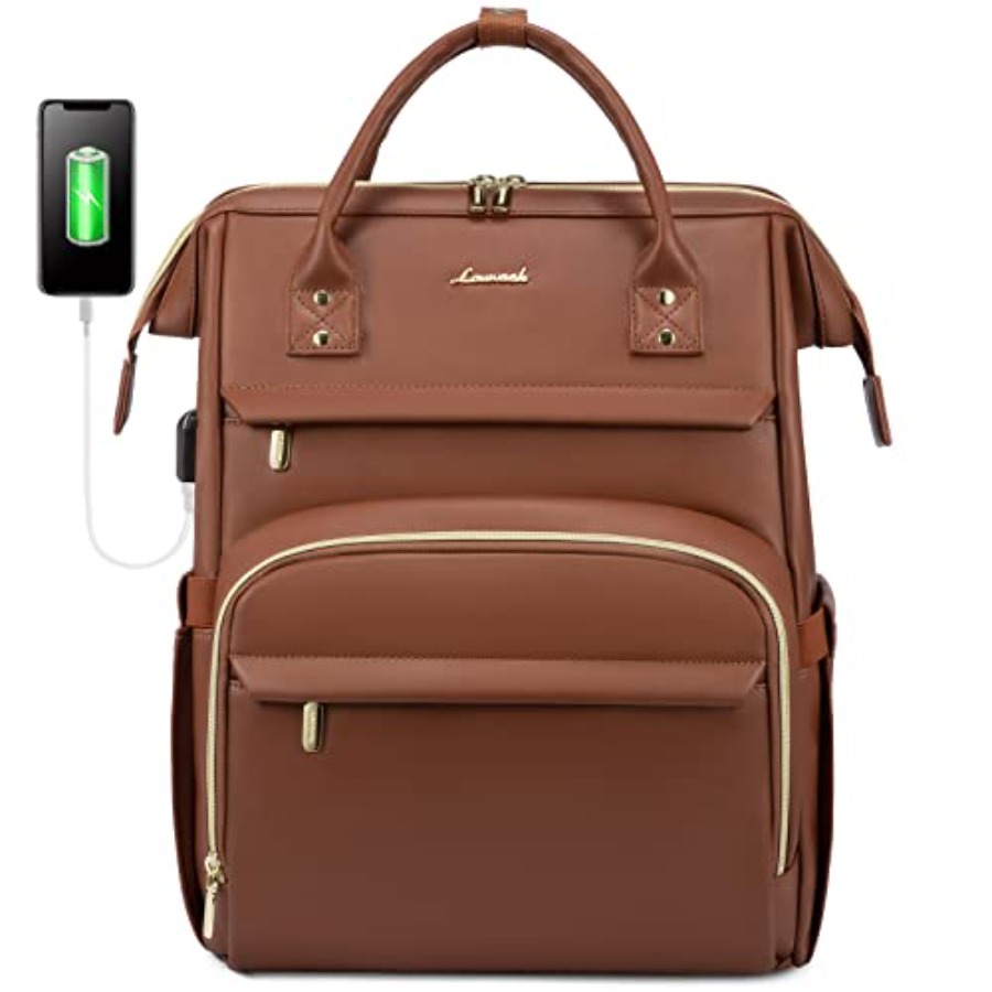 Leather Laptop Backpack for Wo - đánh giá và giá Leather Work Is