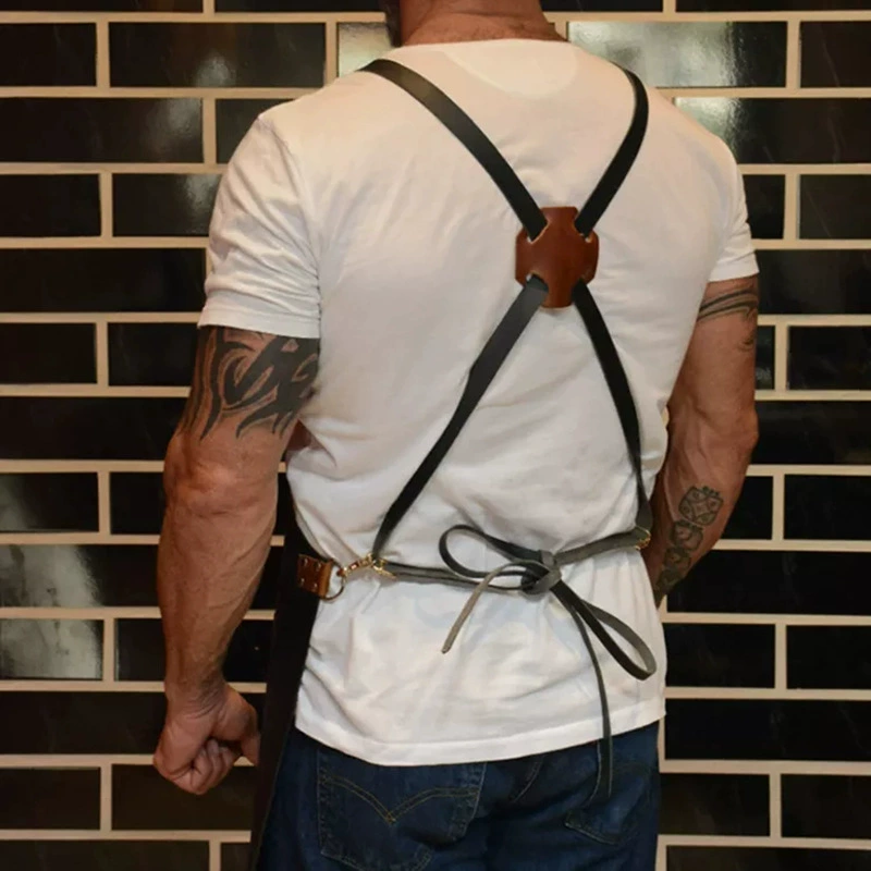 Apron Kitchen Outdoor Barbecue - đánh giá và giá Leatherwork Apron