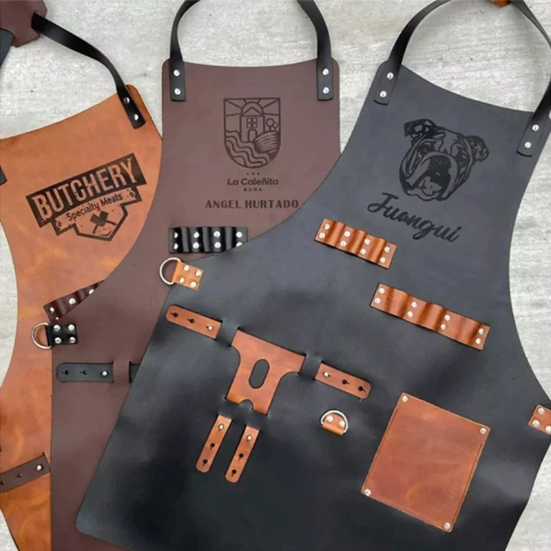 Apron Kitchen Outdoor Barbecue - đánh giá và giá Leatherwork Apron