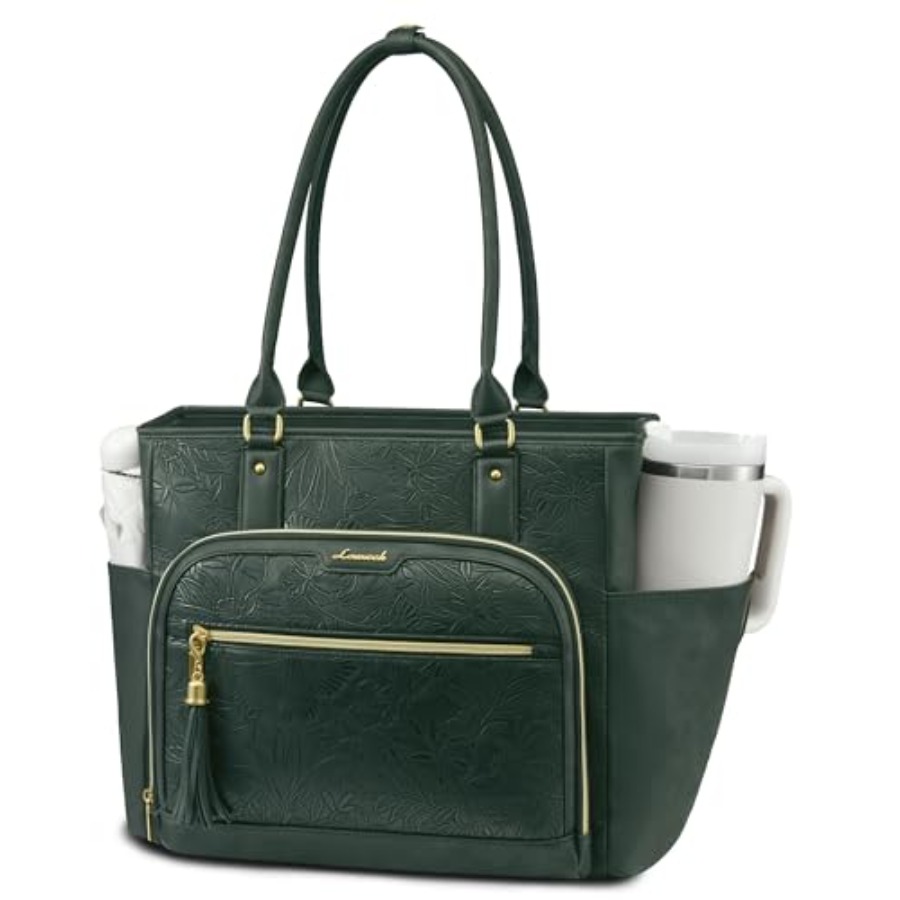 Laptop Tote Bag for Women With - đánh giá và giá Leather Work Bag Women
