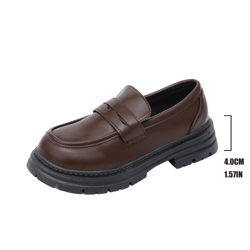 Women's Brown Leather Loafers  - đánh giá và giá Leather Work Women Shoes
