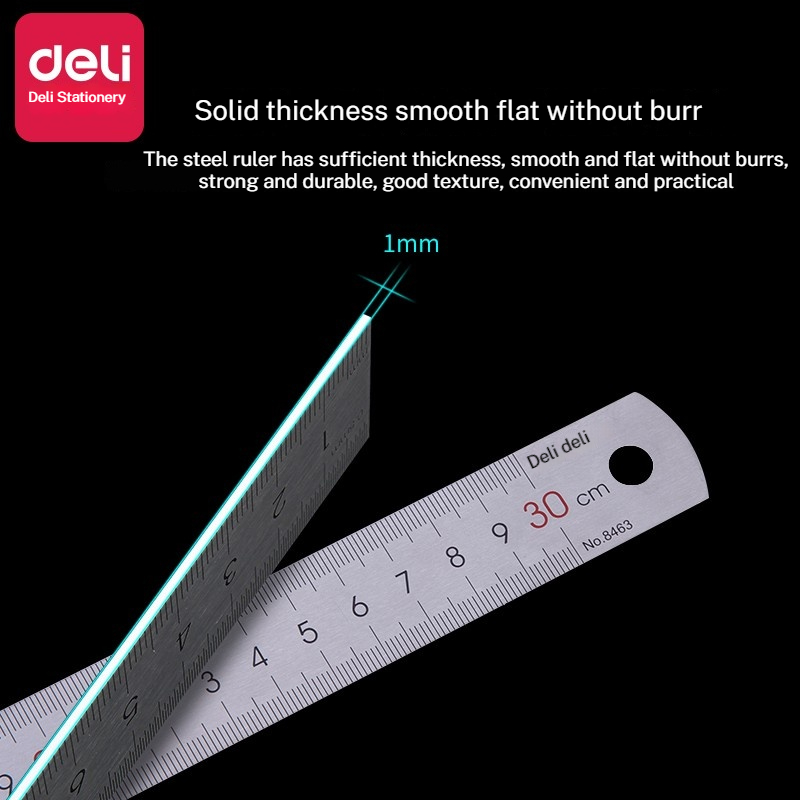 Deli Stainless Steel Ruler for - đánh giá và giá Leatherwork Ruler