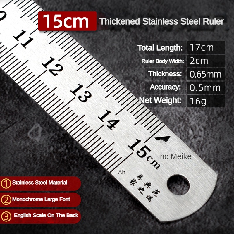 Stainless Straight Ruler Steel - đánh giá và giá Leatherwork Ruler