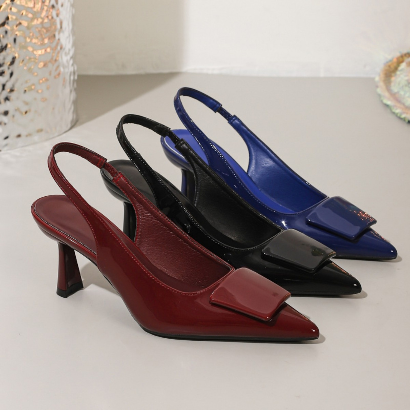 European size backless sandals - đánh giá và giá Leather Work Women Shoes