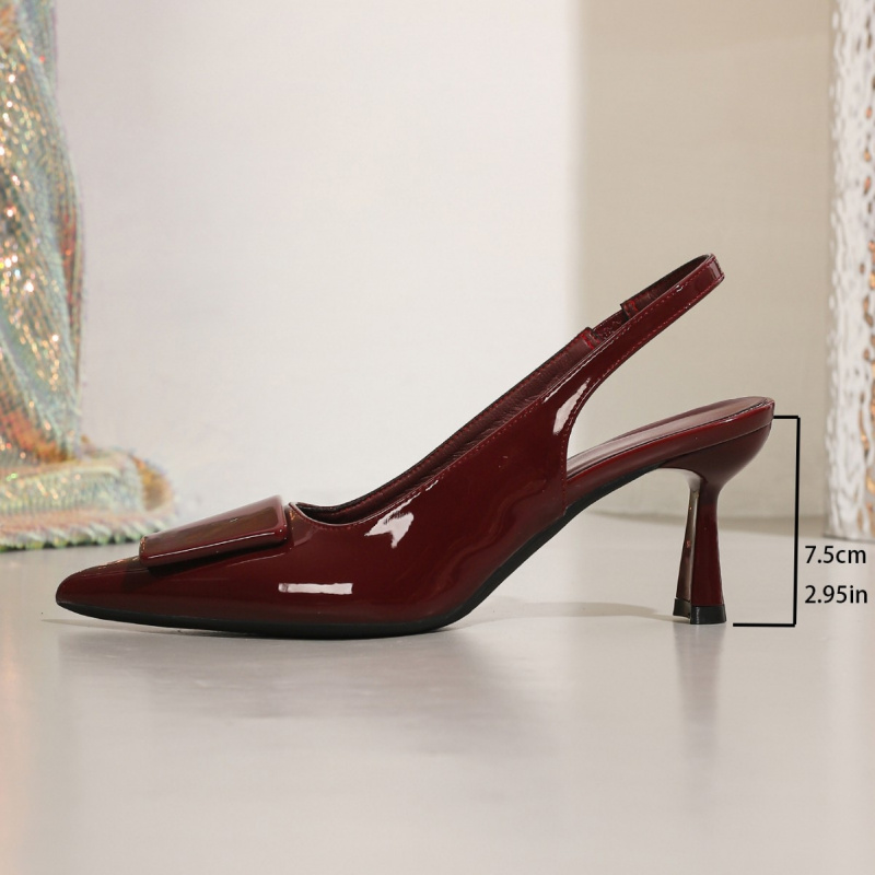 European size backless sandals - đánh giá và giá Leather Work Women Shoes