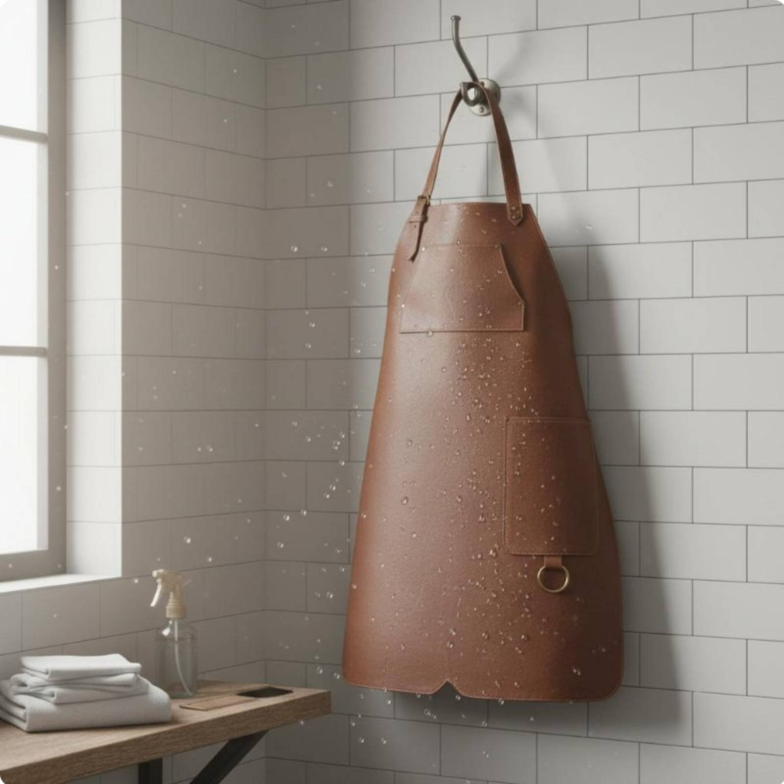 Waterproof Hair Stylist Apron  - đánh giá và giá Leatherwork Apron