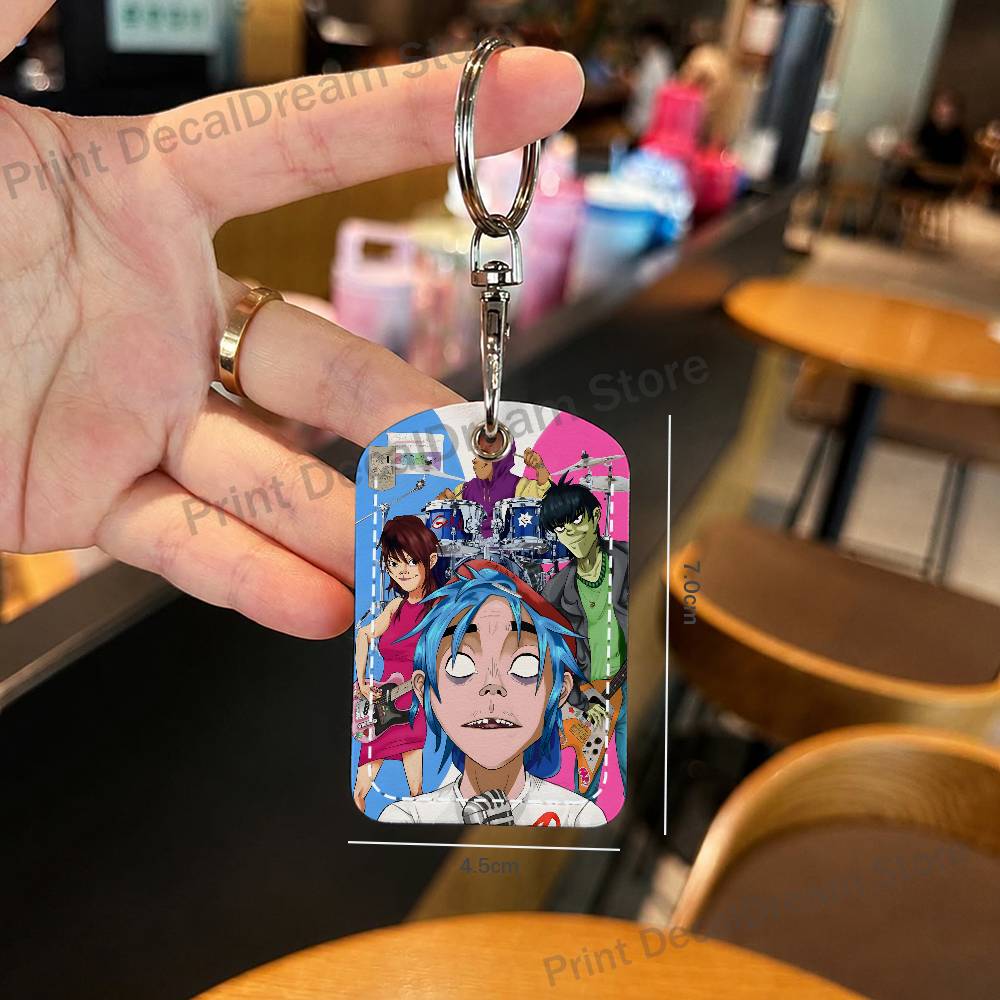 Band G-Gorillaz Holder Keychai - đánh giá và giá Leather Work Is