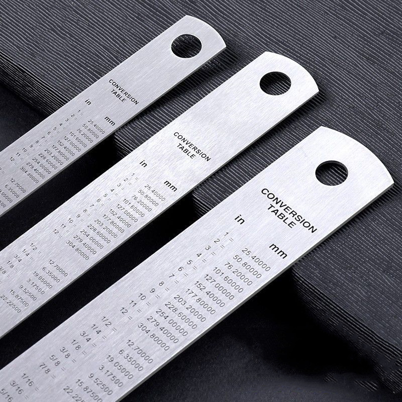 DELI Stainless Steel Ruler 10/ - đánh giá và giá Leatherwork Ruler
