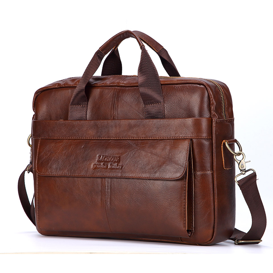 Men Genuine Leather Handbag Fa - đánh giá và giá Leatherwork Bag