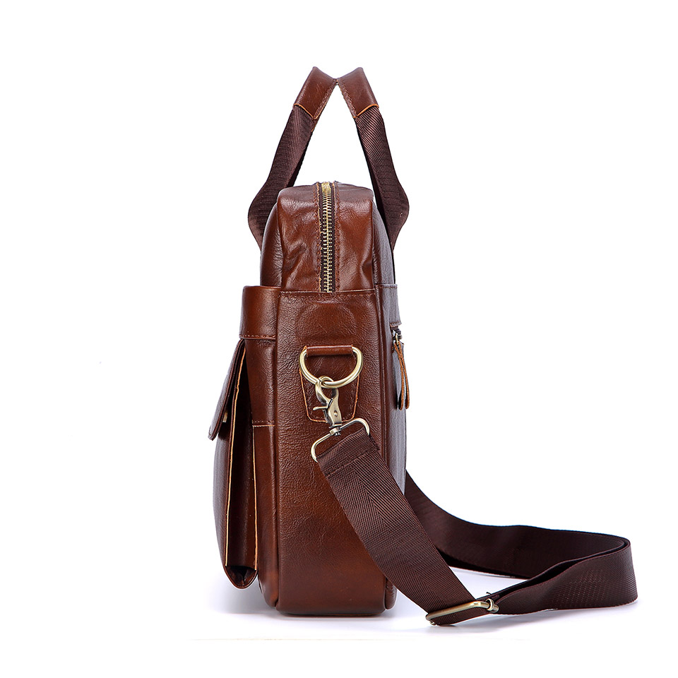 Men Genuine Leather Handbag Fa - đánh giá và giá Leatherwork Bag