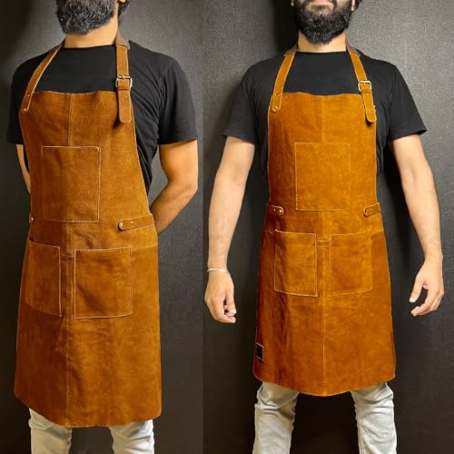 Leather Grill Work Apron with  - đánh giá và giá Leatherwork Apron