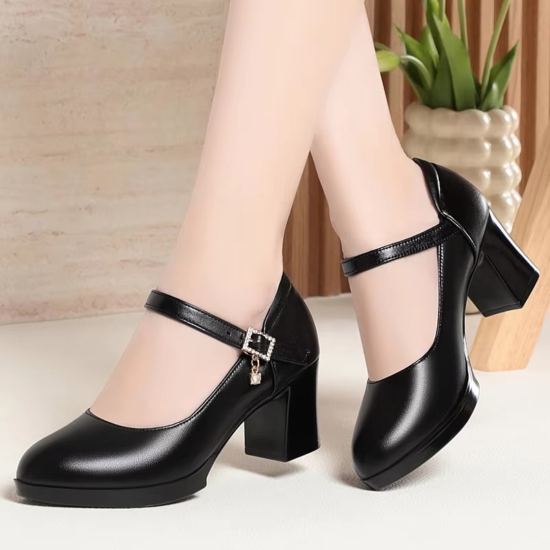6cm Vintage Quality Shallow Mo - đánh giá và giá Leather Work Women Shoes