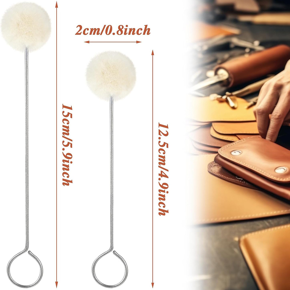 10/30pcs Leather Wool Balls Pa - đánh giá và giá Leather Dye Finish