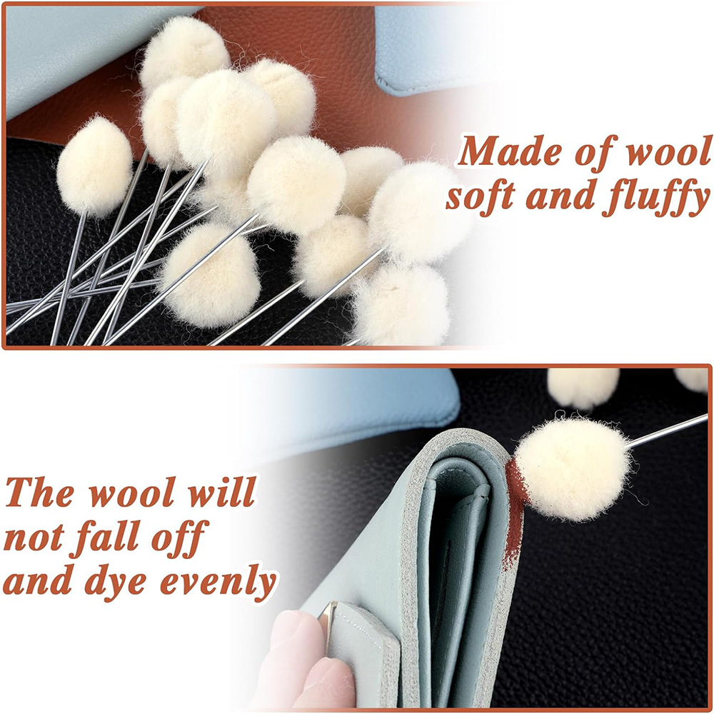 10/30pcs Leather Wool Balls Pa - đánh giá và giá Leather Dye Finish