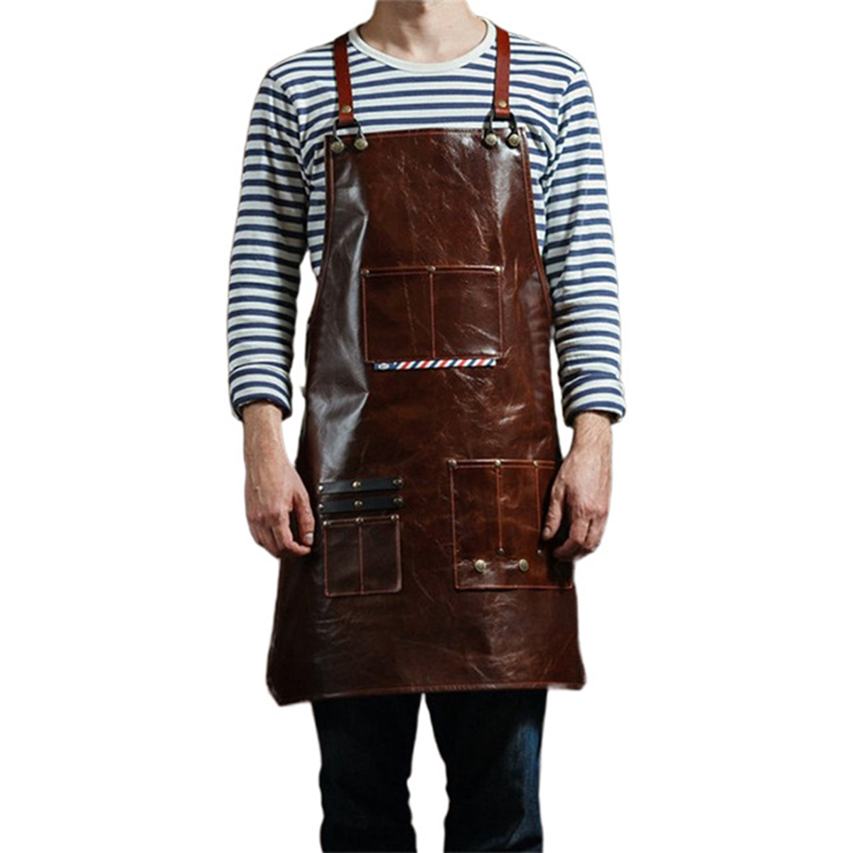 Men's Leather Work Apron with  - đánh giá và giá Leatherwork Apron