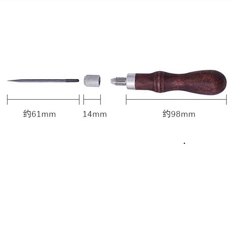 4-in-1 Leather Punch Awl Set w - đánh giá và giá Leatherwork Needles
