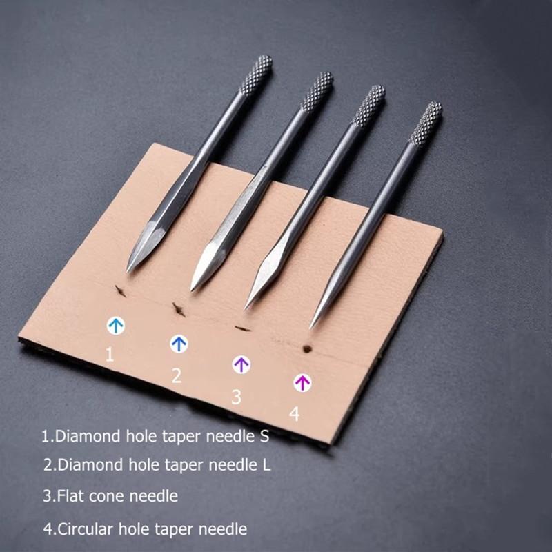 4-in-1 Leather Punch Awl Set w - đánh giá và giá Leatherwork Needles