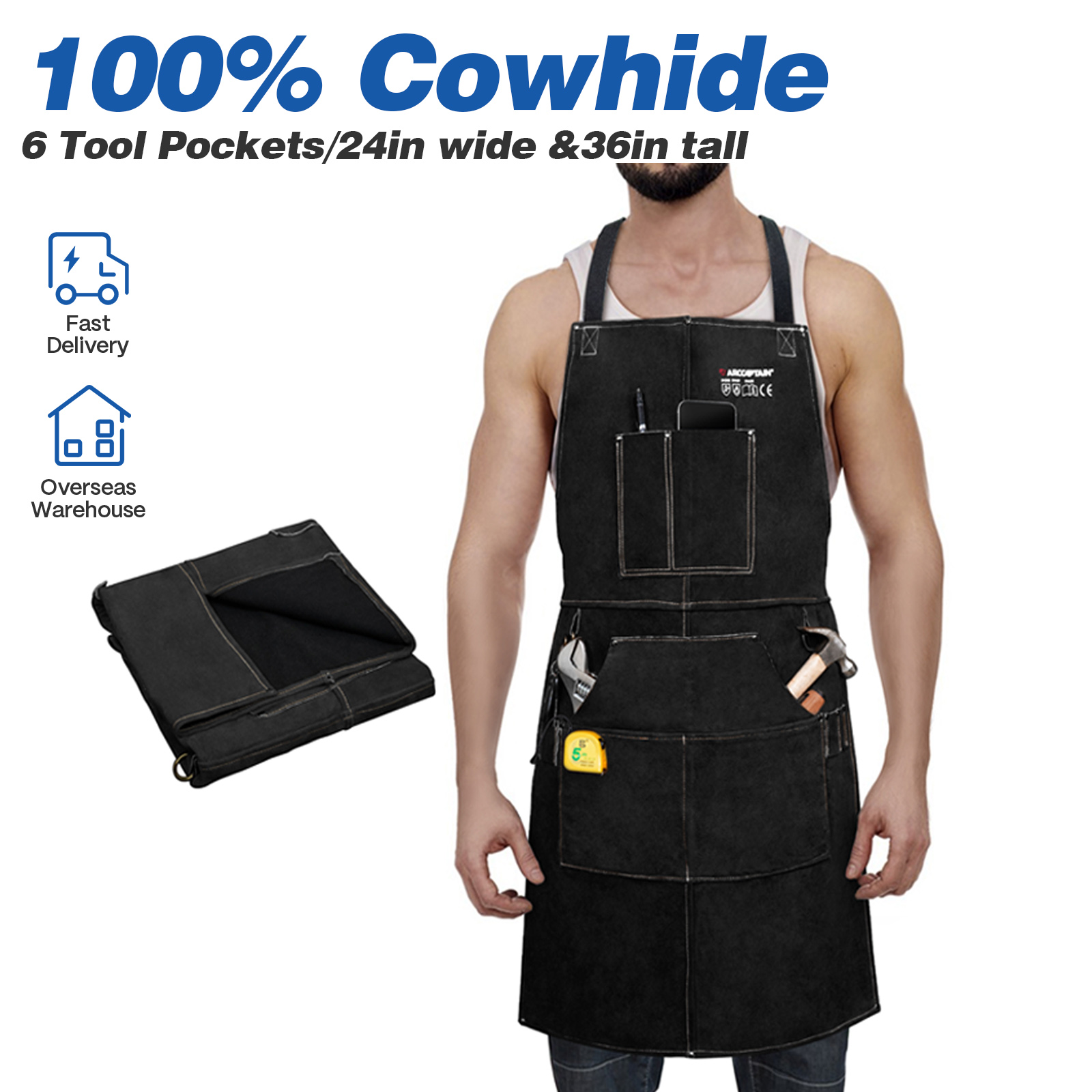 ARCCAPTAIN Leather Welding Wor - đánh giá và giá Leatherwork Apron