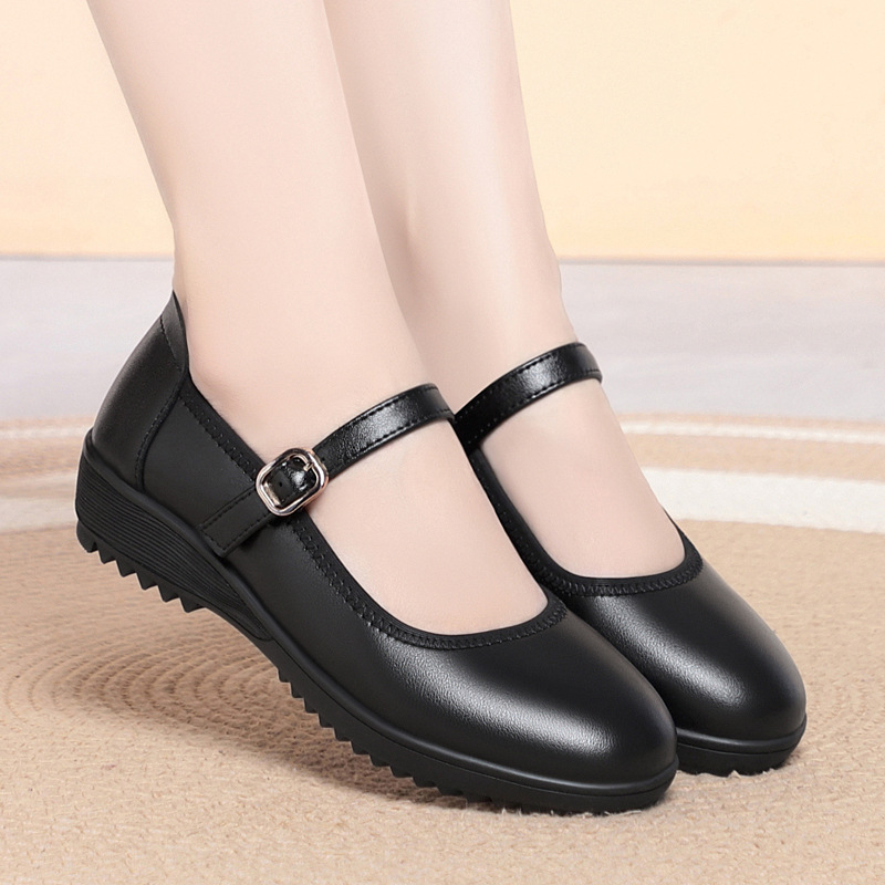 Quality Breathable Comfortable - đánh giá và giá Leather Work Women Shoes