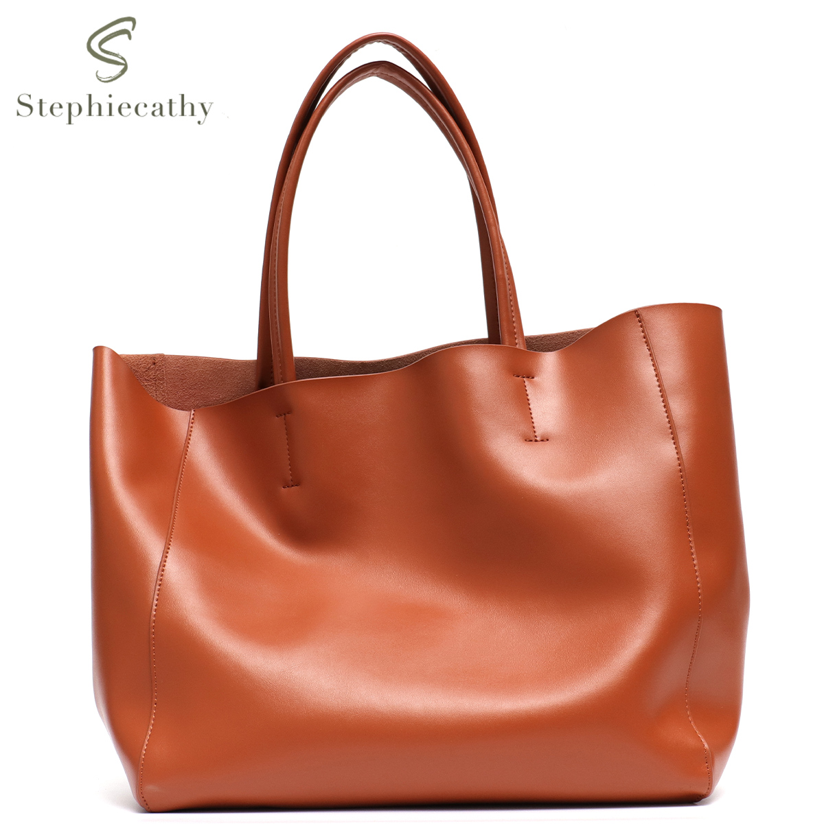 Minimalist Big Tote Bag Women  - đánh giá và giá Leather Work Bag Women