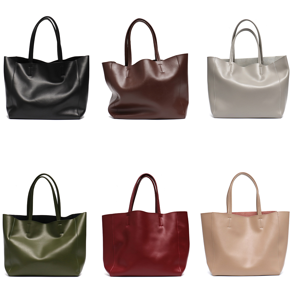 Minimalist Big Tote Bag Women  - đánh giá và giá Leather Work Bag Women