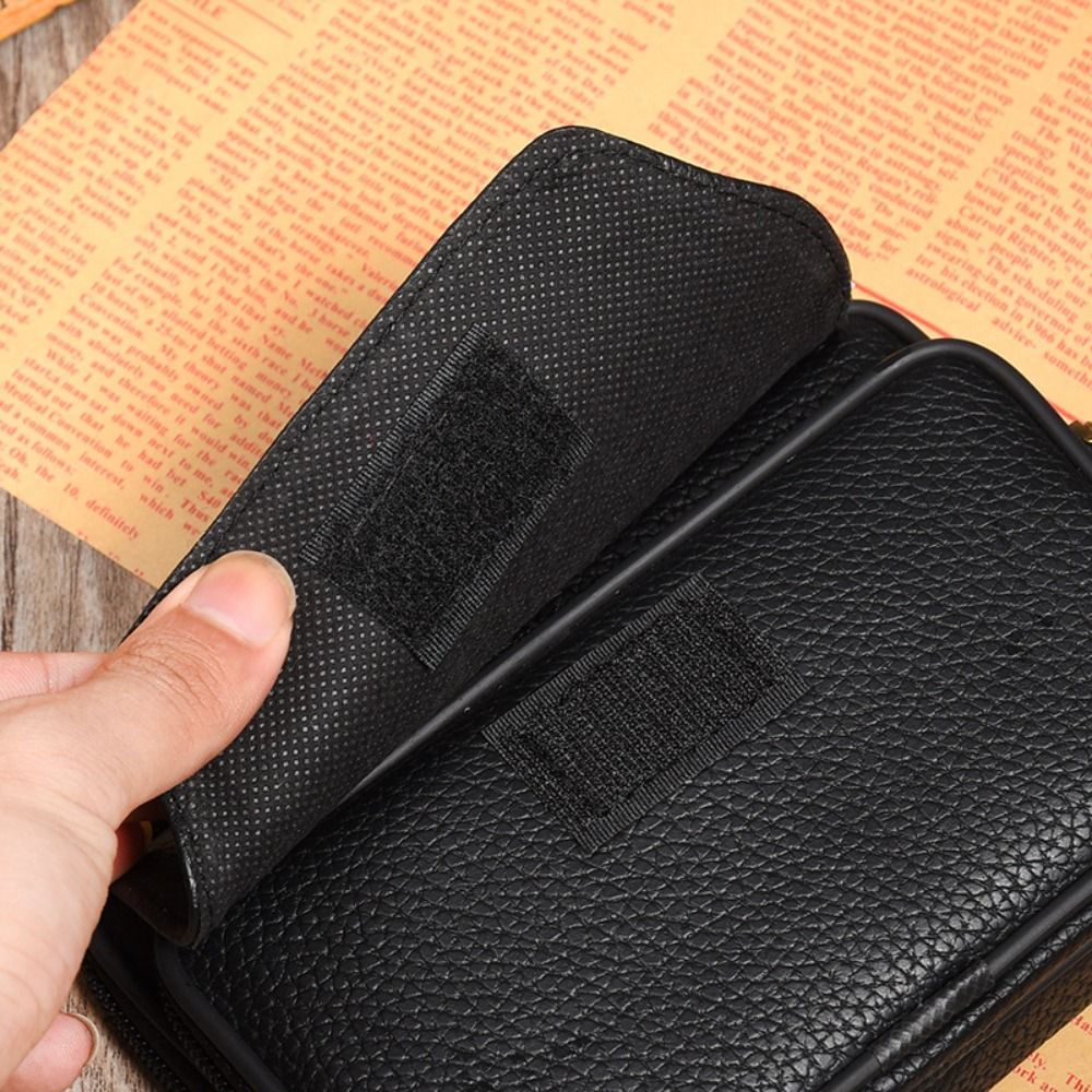 PU Leather Men Small Waist Bag - đánh giá và giá Leatherwork Belt