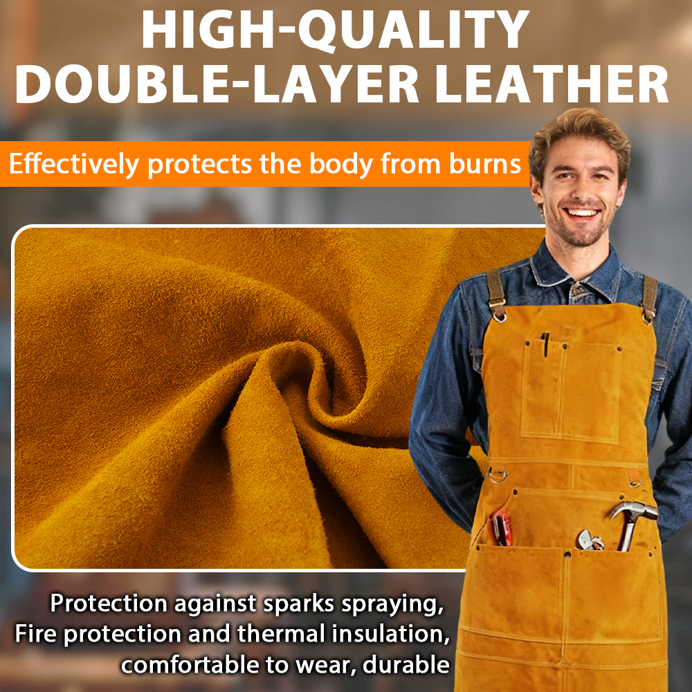 Oxhide Leather Welding Apron C - đánh giá và giá Leatherwork Apron