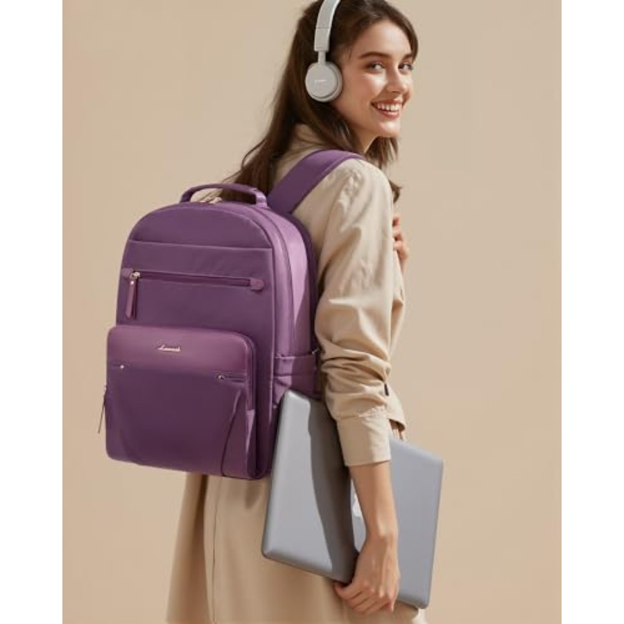 Laptop Backpack for Women with - đánh giá và giá Leather Work Is