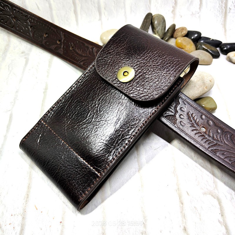 Mobile Phone Waist Bag Holster - đánh giá và giá Leatherwork Belt