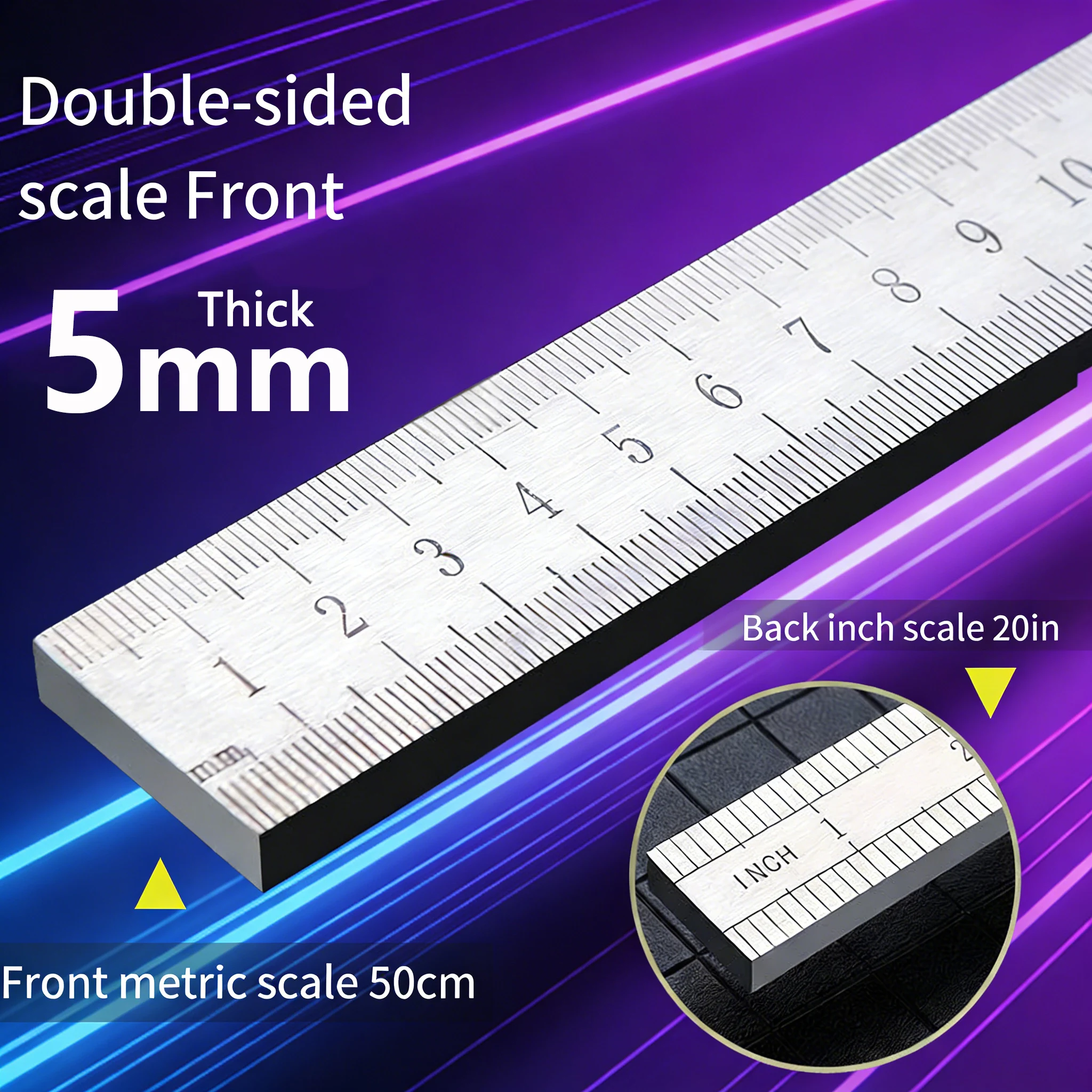 5mm Thick Stainless Steel Rule - đánh giá và giá Leatherwork Ruler