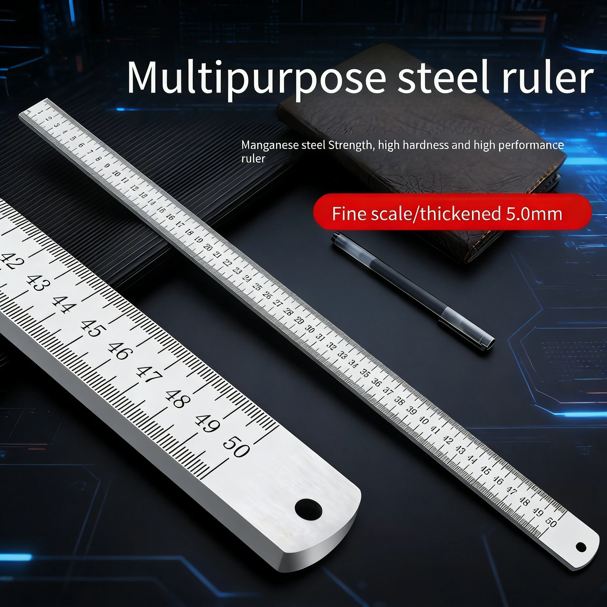 5mm Thick Stainless Steel Rule - đánh giá và giá Leatherwork Ruler