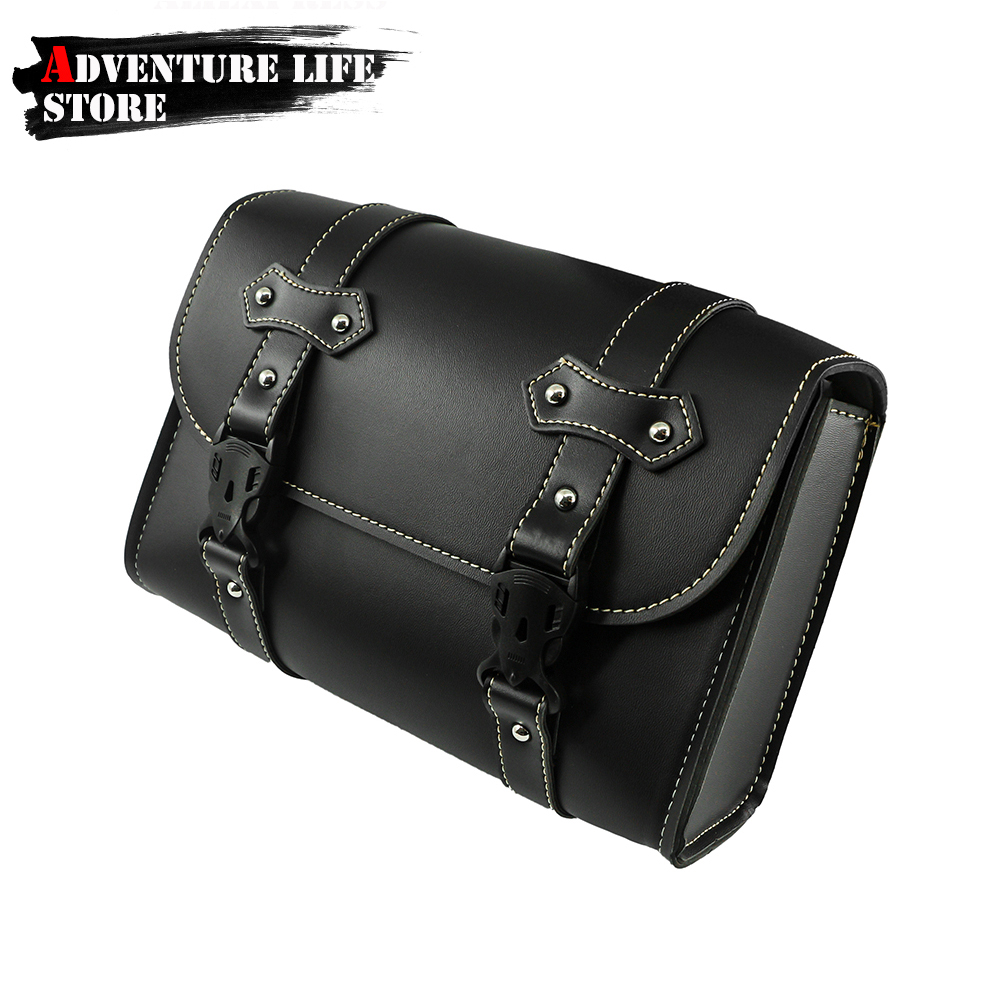 Motorcycle Front Fork Saddleba - đánh giá và giá Leatherwork Bag