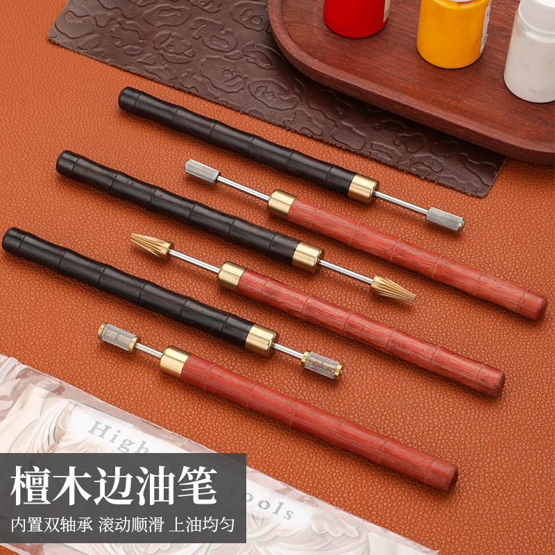Ebony Wood Edge Painting Pen w - đánh giá và giá Leather Dye Finish