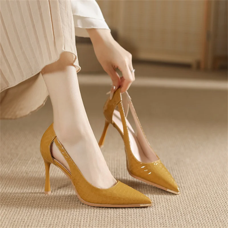 Fashion Patent Leather Women H - đánh giá và giá Leather Work Outfit