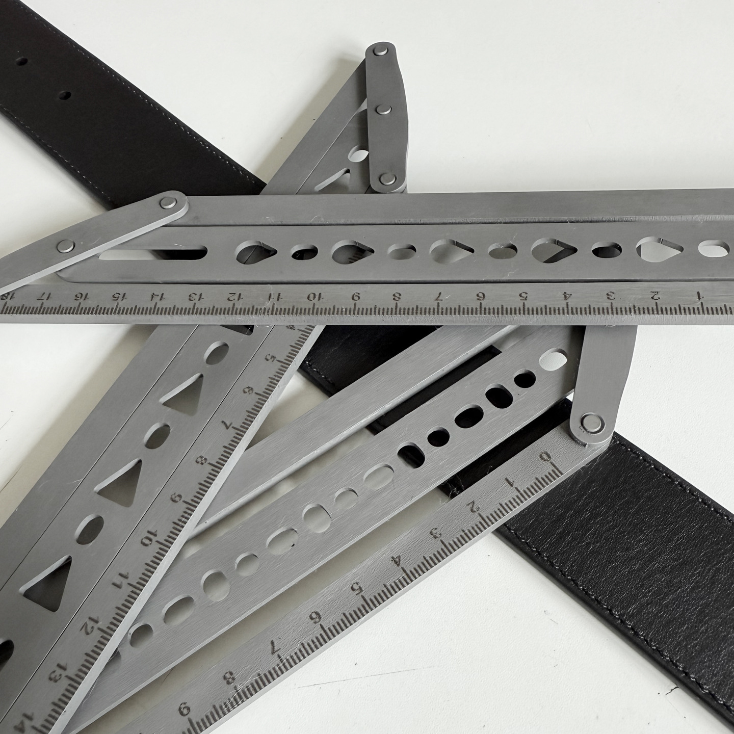 Steel Leather Belt Position Ru - đánh giá và giá Leatherwork Ruler